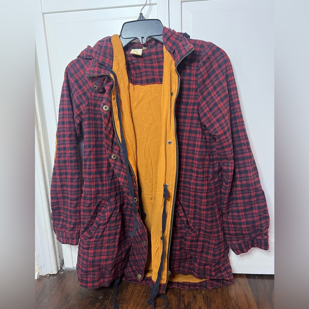 K by Kinnucan’s Red & Yellow Flannel Shirt